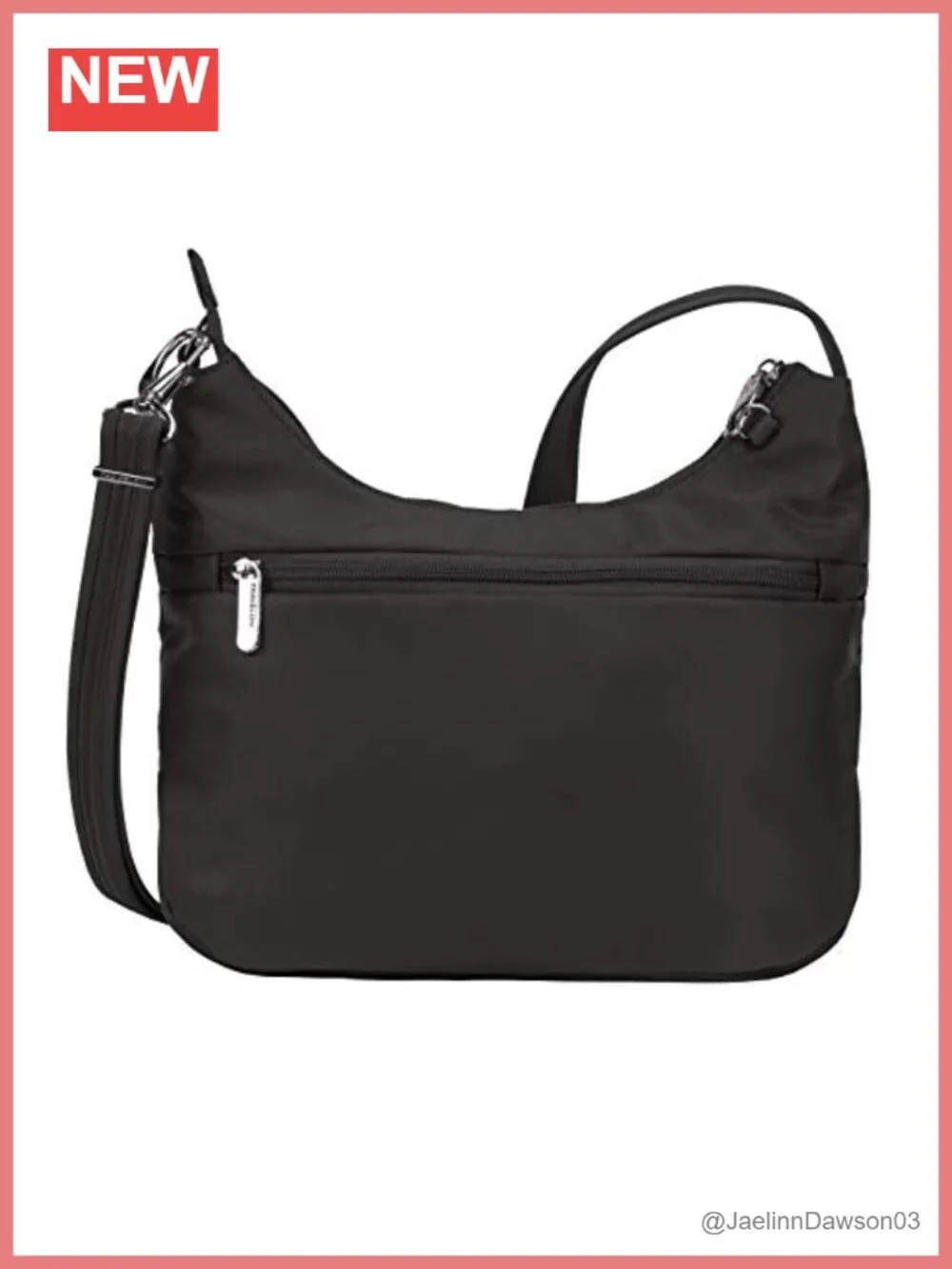 Anti-Theft Tailored Hobo Bag with RFID Blocking and Slash-Resistant Nylon